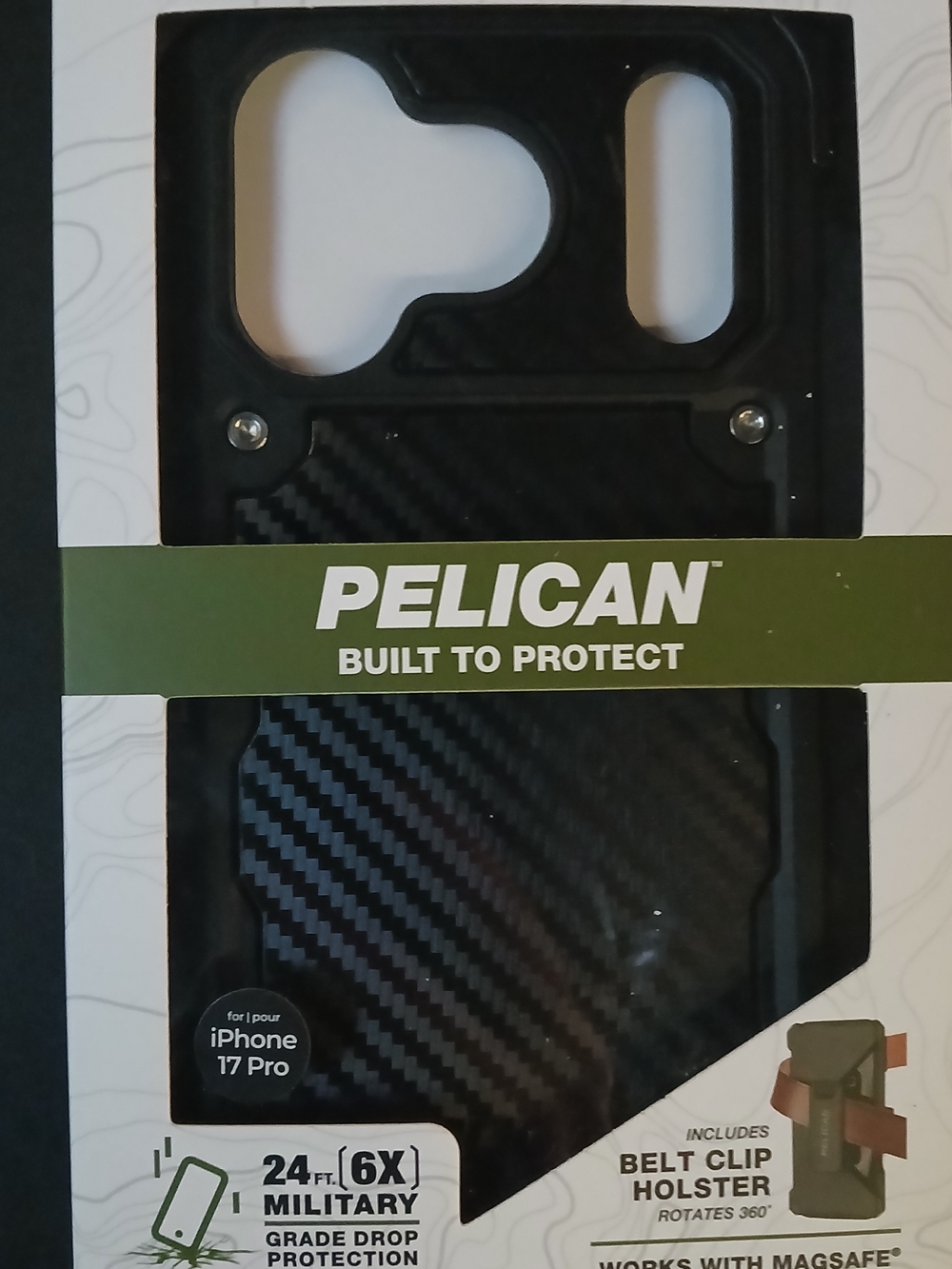 Pelican Shield iPhone 17 Pro 6.3" Phone Case - Black
